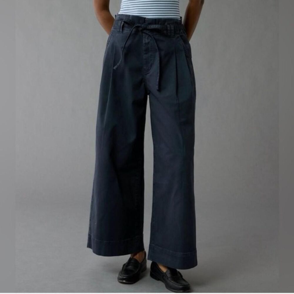 American-eagle Women's Black and Navy Trousers